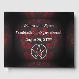 Eternal Handfasting/Weddenschap Pentacle Red Suite Gastenboek