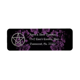 Eternal Handfasting/Wedding Pentacle Lavendar Ste Etiket