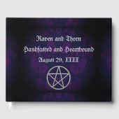 Eternal Handfasting/Wedding Pentacle Paars Suite Gastenboek (Voorkant)