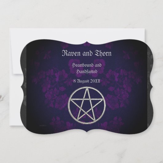 Eternal Handfasting/Wedding Pentacle Suite Kaart (Voorkant)