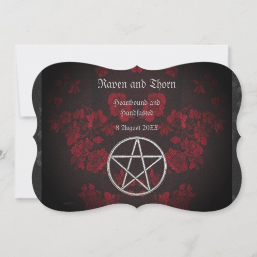 Eternal Handfasting/Wedding Pentacle Suite Kaart (Voorkant)