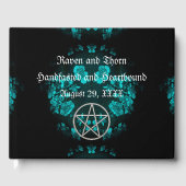 Eternal Handfasting/Wedding Pentacle Turquoise Ste Gastenboek (Voorkant)