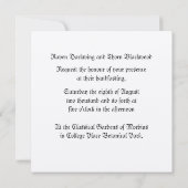 Eternal Handfasting/Wedding Suite Kaart (Achterkant)