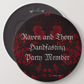 Eternal Handfasting/Wedding Suite Ronde Button 6,0 Cm (Voorkant /achterkant)