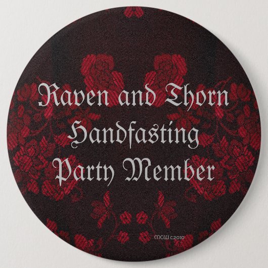 Eternal Handfasting/Wedding Suite Ronde Button 6,0 Cm (Voorkant)