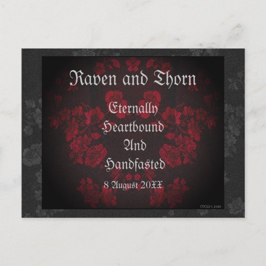 Eternal Handfasting/Wedding Suite Uitnodiging Briefkaart (Voorkant)