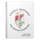 Eternal Happiness 2026 Convention with Flowers Notitieboek (Voorkant)