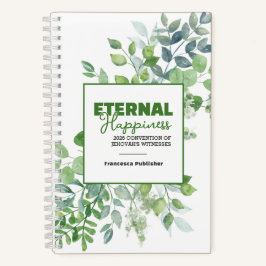 Eternal Happiness Conventie Waterverf Groene Blade Notitieboek