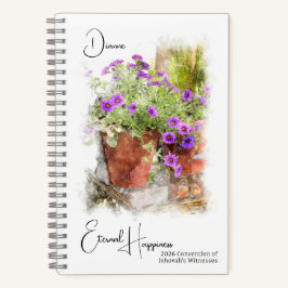 Eternal Happiness Floral 2026 JW Convention Notitieboek