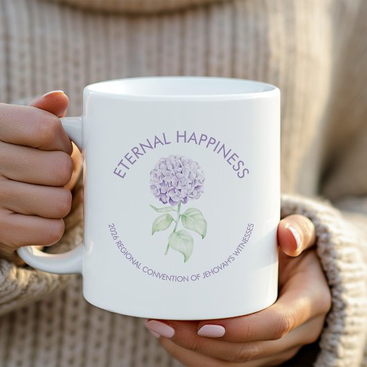 Eternal Happiness Hortensia 2026 Conventie Koffiemok