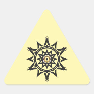 Eternal Harmony Mandala — Divine Geometrie in Goud Sticker