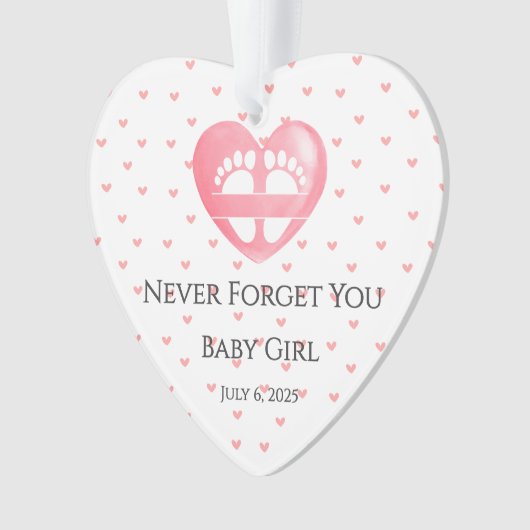 Eternal Heart Ornament Miskraam Keepsake (voorkant)