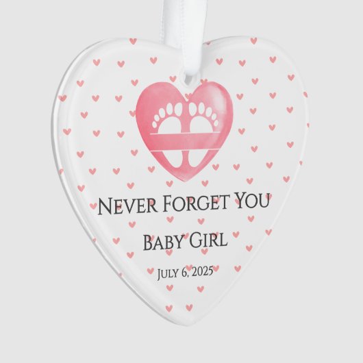 Eternal Heart Ornament Miskraam Keepsake (voorkant)