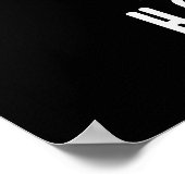 Eternal Hoptimist Funny Beer Pun Dark BG Poster (Hoek)