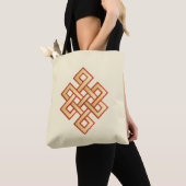 Eternal Knot on Ivory Tote Bag (Dichtbij)
