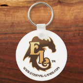 Eternal Lands Logo Sleutelhanger, bruin Sleutelhanger (Voorkant)