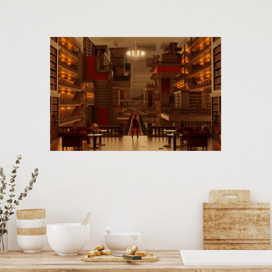 Eternal Library Poster (Keuken)