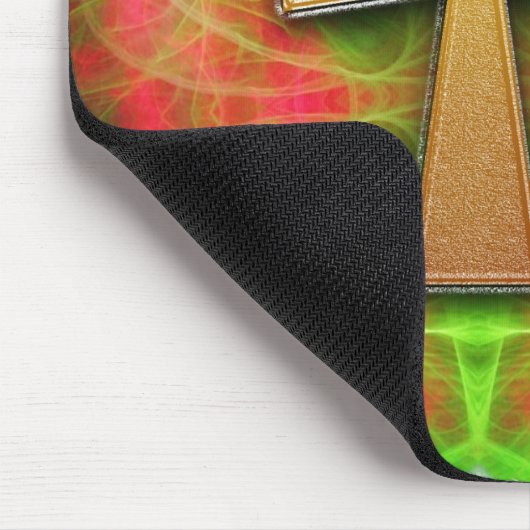 Eternal Life Ankh Psychedelic Buzz Mousepad Muismat (Hoek)