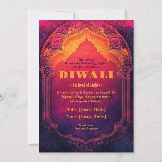 Eternal Light Invitation Kaart (Voorkant)