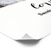 Eternal Love | Aangepaste foto van bruiloft Afdruk (Hoek)