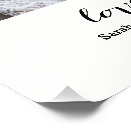 Eternal Love | Aangepaste foto van bruiloft Afdruk (Hoek)