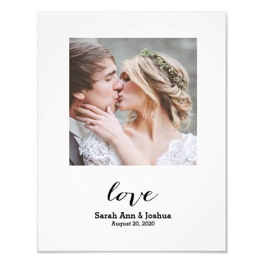 Eternal Love | Aangepaste foto van bruiloft Afdruk (Voorkant)