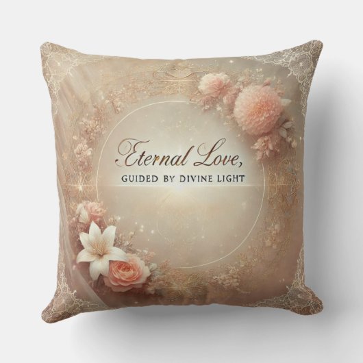 Eternal Love AI-kunst Kussen (Achterkant)