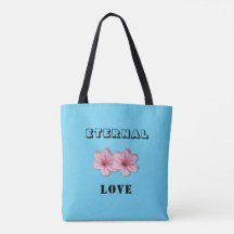 Eternal Love Cherry Blossom Tote Bag