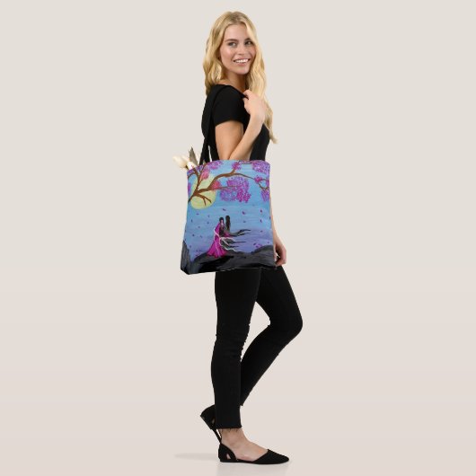 Eternal Love Cherry Blossom Tote Bag (Op model)