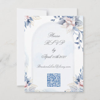 Eternal Love Classic Wedding RSVP Kaartje