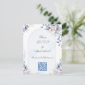 Eternal Love Classic Wedding RSVP Kaartje (Staand voorkant)