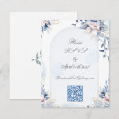 Eternal Love Classic Wedding RSVP Kaartje (Voorkant / Achterkant)