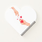 Eternal Love Connection - Romantische rode draad v Notitieboek (Achterkant)
