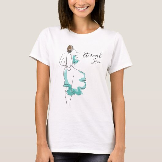Eternal Love elegant aanpasbaar T-shirt (Voorkant)
