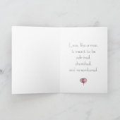Eternal Love Elegant Rose Greeting Card Feestdagen Kaart (Binnen)