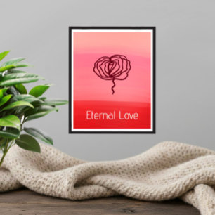 Eternal Love Elegante Roos Poster