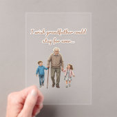 eternal love for grandfather acryl uitnodigingen (Insitu (Draagbaar))