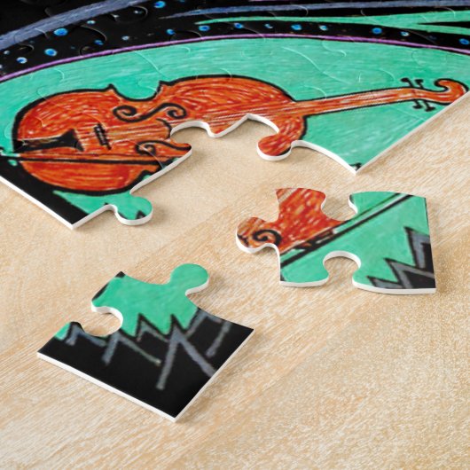 Eternal Love for Music - Jig-Saw Puzzle Legpuzzel (Zijkant)
