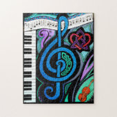 Eternal Love for Music - Jig-Saw Puzzle Legpuzzel (Verticaal)