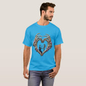 Eternal Love | Gothic Skeleton Romance T-shirt (Voorkant volledig)