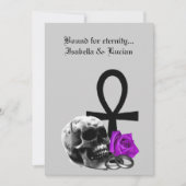 Eternal Love Gothic Vampire Wedding Kaart (Voorkant)