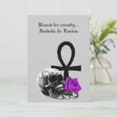 Eternal Love Gothic Vampire Wedding Kaart (Staand voorkant)