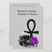 Eternal Love Gothic Vampire Wedding Kaart (Voorkant / Achterkant)