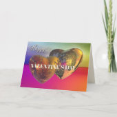 Eternal Love Kleurrijke Harten Fine Art Valentijn Feestdagen Kaart (Voorkant)