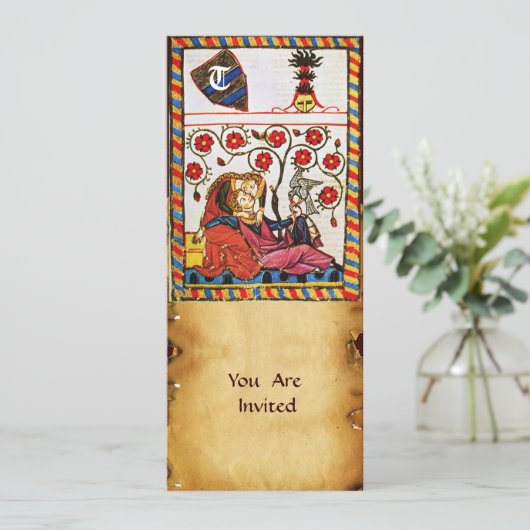 ETERNAL LOVE MONOGRAM KAART (Staand voorkant)