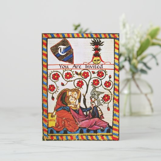 ETERNAL LOVE MONOGRAM KAART (Staand voorkant)