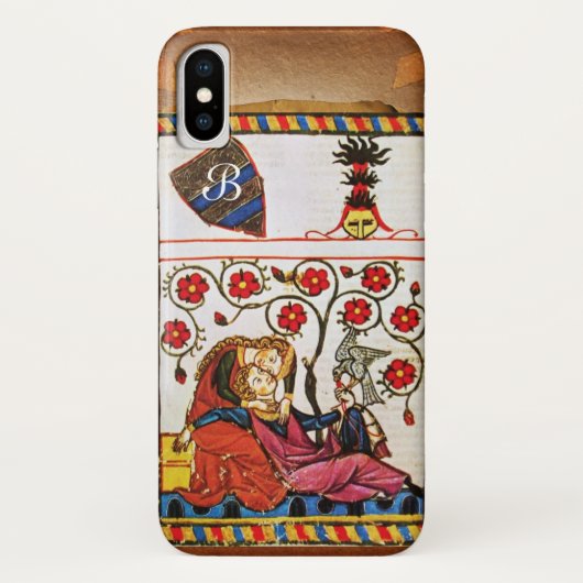 ETERNAL-LOVE MONOGRAM-perkament Case-Mate iPhone Case (Achterkant)