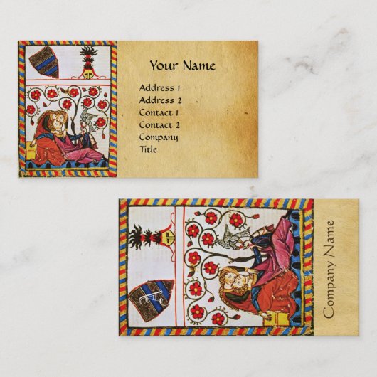 ETERNAL LOVE MONOGRAM VISITEKAARTJE (Voorkant / Achterkant)