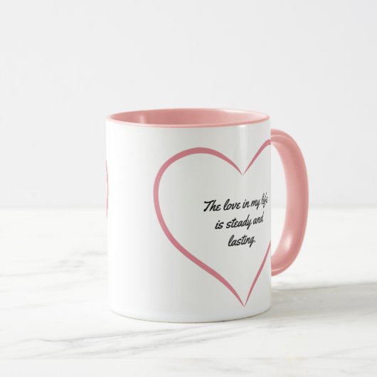 Eternal love mug mok (Voorkant rechts)