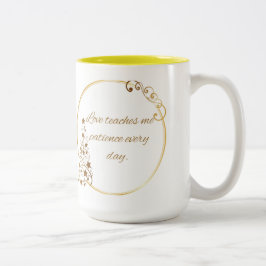 Eternal love mug tweekleurige koffiemok